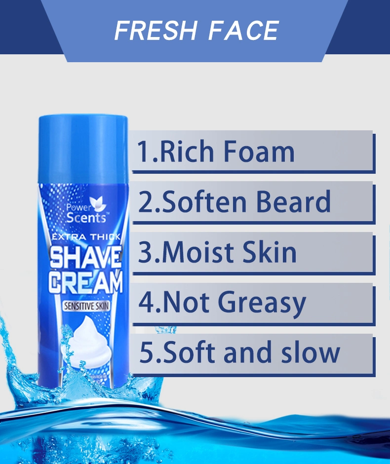 Moisturize Smooth Refresh Rich Foam Shaving Cream Gel Close Shave Shaving Foam