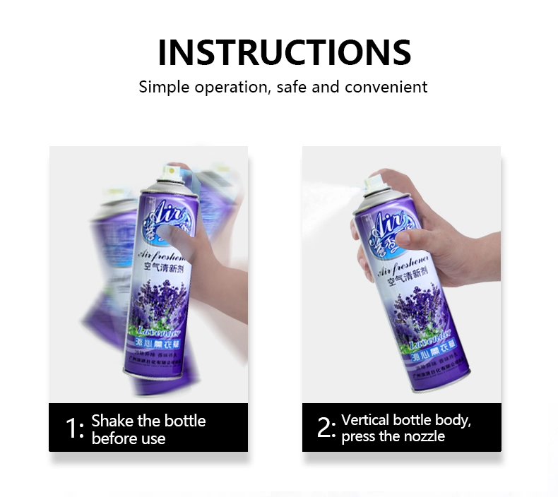 2022 Hot Sale Canned Air Freshener Rose Scented Air Breath Freshener Spray Fresh Air Spray OEM