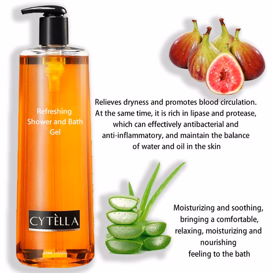 Limpiador corporal hidratante diario y gel de afeitar con espuma de enjuague limpia