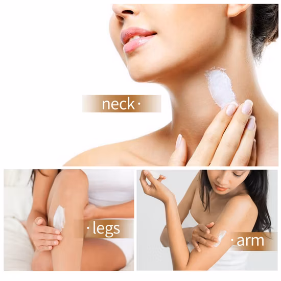 Crema facial blanca personalizada, loción blanqueadora vegana para el cuidado de la piel, loción blanqueadora orgánica