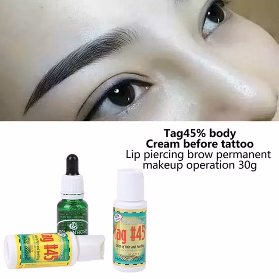 Tatuaje tópico Piercing cera Tag45 Gel anestésico para Microblading tatuaje entumecimiento